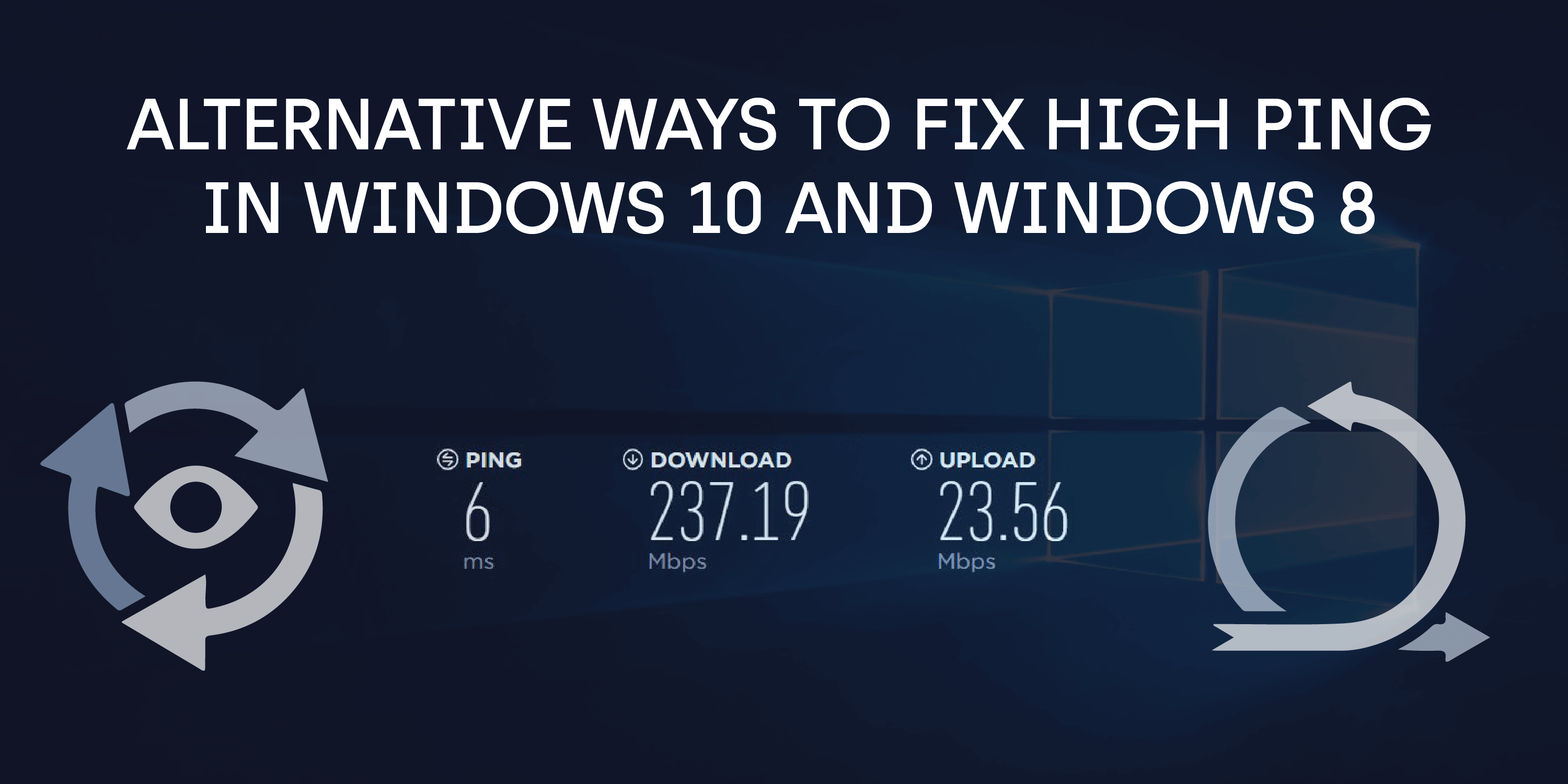 ALTERNATIVE WAYS TO FIX HIGH PING IN WINDOWS 10 AND WINDOWS 8