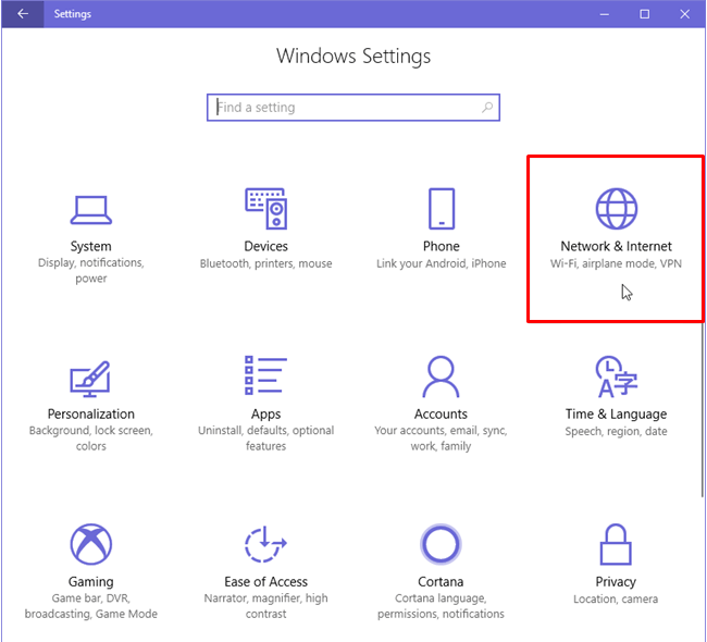 Configure Proxy Settings in Windows 10